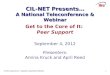 CIL-NET Presents… A National Teleconference & Webinar