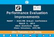 Performance Evaluation Improvements