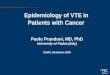 Epidemiology of VTE in  Patients with Cancer
