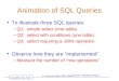 Animation of SQL Queries
