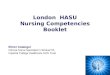 London  HASU Nursing Competencies Booklet