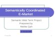 Semantically Coordinated  E-Market