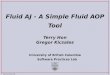 Fluid AJ - A Simple Fluid AOP Tool