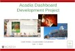 Acadia Dashboard Development Project