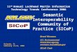 Semantic Interoperability Community of Practice (SICoP)