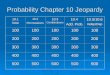 Probability Chapter 10 Jeopardy