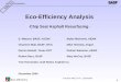Eco-Efficiency Analysis - Chip Seal Asphalt Resurfacing  -