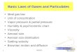 Basic Laws of Gases and Particulates