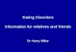 Eating Disorders Information for relatives and friends