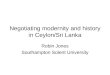 Negotiating modernity and history in Ceylon/Sri Lanka