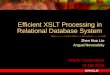 Efficient XSLT Processing in Relational Database System