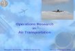 Operations Research in  Air Transportation