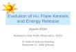 Evolution of H a  Flare Kernels and Energy Release