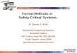 Formal Methods in  Safety-Critical Systems