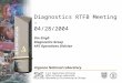 Diagnostics RTFB Meeting – 04/28/2004