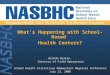 What’s Happening with School-Based  Health Centers? Brenda Barron,  Director of Field Operations