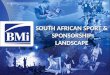 SOUTH AFRICAN SPORT & SPONSORSHIP LANDSCAPE