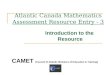 Atlantic Canada Mathematics  Assessment Resource Entry - 3
