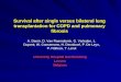 Survival after single versus bilateral lung transplantation for COPD and pulmonary fibrosis