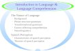 Introduction to Language & Language Comprehension