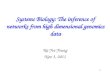 Systems Biology: The inference of networks from high dimensional genomics data