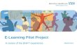 E-Learning Pilot Project