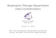 Respiratory Therapy Department Data Considerations
