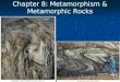 Chapter 8: Metamorphism & Metamorphic Rocks