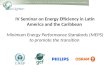 IV Seminar on Energy Efficiency in Latin America and the Caribbean