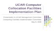 UCAR Computer Collocation Facilities Implementation Plan