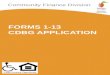 FORMS 1-13  CDBG APPLICATION