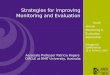 Strategies for improving Monitoring and Evaluation