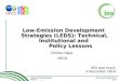 Low-Emission Development Strategies (LEDS): Technical, Institutional and  Policy Lessons