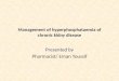 Management of  hyperphosphataemia  of chronic  kidny  disease