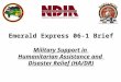 Emerald Express 06-1 Brief Military Support in  Humanitarian Assistance and