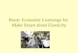 Borat: Economic Learnings for  Make Smart about Elasticity
