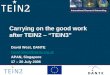 Carrying on the good work after TEIN2 – “TEIN3”