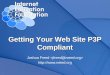 Getting Your Web Site P3P Compliant