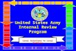 United States Army Internal Review Program