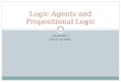 Logic Agents and Propositional Logic
