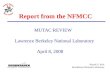 Report from the NFMCC