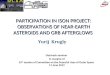 PARTICIPATION IN ISON PROJECT: OBSERVATIONS OF NEAR-EARTH ASTEROIDS AND GRB AFTERGLOWS