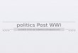 politics Post WWI