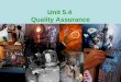 Unit 5.4  Quality Assurance