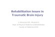 Rehabilitation Issues in Traumatic Brain Injury