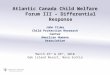 Atlantic Canada Child Welfare Forum III – Differential Response