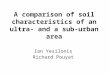 A comparison of soil characteristics of an ultra- and a sub-urban area