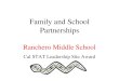 Family and School Partnerships Ranchero Middle School