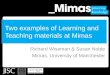 Two examples of Learning and Teaching materials at Mimas