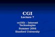 CGI Lecture 7